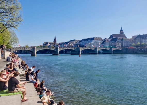 berges du Rhin à Bâle