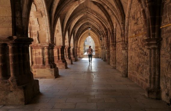 cloître de l'abbaye de Luxeuil